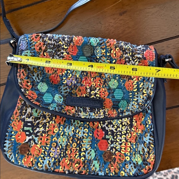 Vera Bradley Summer Sparkle crossbody bag Marrakesh Beads pattern - Picture 9 of 10